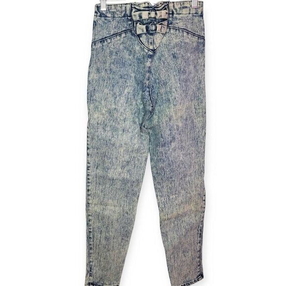 PURE JEANSWEAR Vintage 1980s Acid Wash Jeans size 7 - Picture 4 of 7